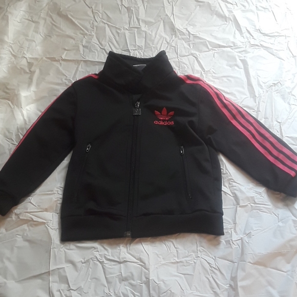 Adidas 2T black and pink stripes jumpsuit no offer - Picture 5 of 16